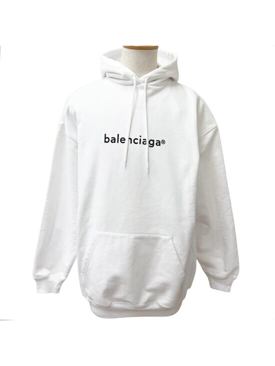 Balenciaga Other - Balenciaga New Copyright Medium Fit Hoodie Pullover White